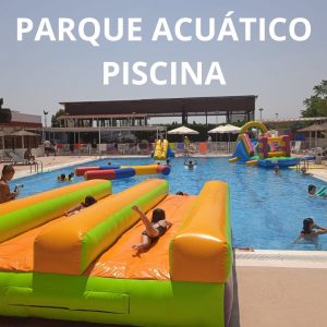 Parque acuático piscina, hinchables acuáticos para piscina