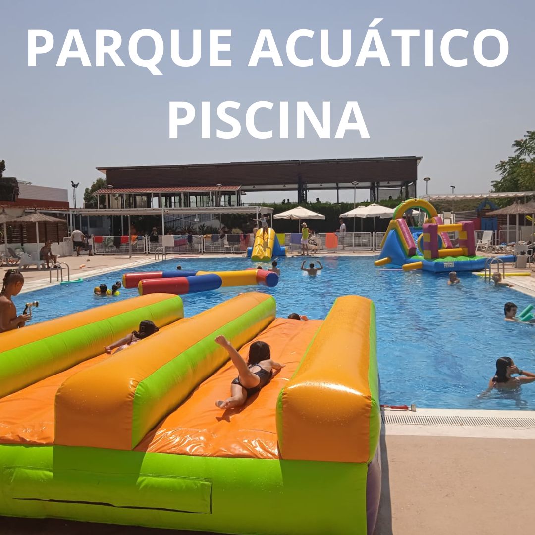 Parque acuático piscina, hinchables acuáticos para piscina
